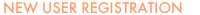 New User Registration